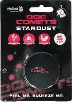 Dog Comets Ball Stardust - Hondenspeelgoed - Hondenbal - Ø5 cm - 1 stuk - Natuurlijk rubber - Zwart/Roze