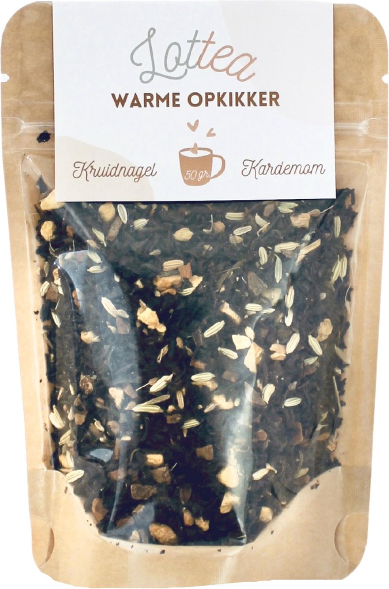Lottea Warme Opkikker thee 50 gram Stazak - opkikker cadeau, verse thee, losse thee, chai thee, thee cadeau, thee geschenk