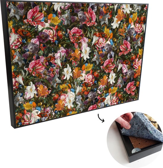 murando Akoestisch Schilderij Bloemen 120x80 cm foto met akoestisch schuim Wandafbeelding Afdrukken op Vlies Canvas Wandfoto Kunstdruk Paneel Geluidsisolatie Geluidsabsorptie b C 0726 b a
