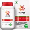 Vitals - Vitamine B complex Actief - 100 Capsules - met de biologisch actieve vormen van B2, B6, B12 en folaat