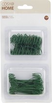 150x morceaux de crochets boules de Noël / Crochets sapins verts 4 et 7 cm - Crochets Boules de Noël à suspendre - Décorations de Noël