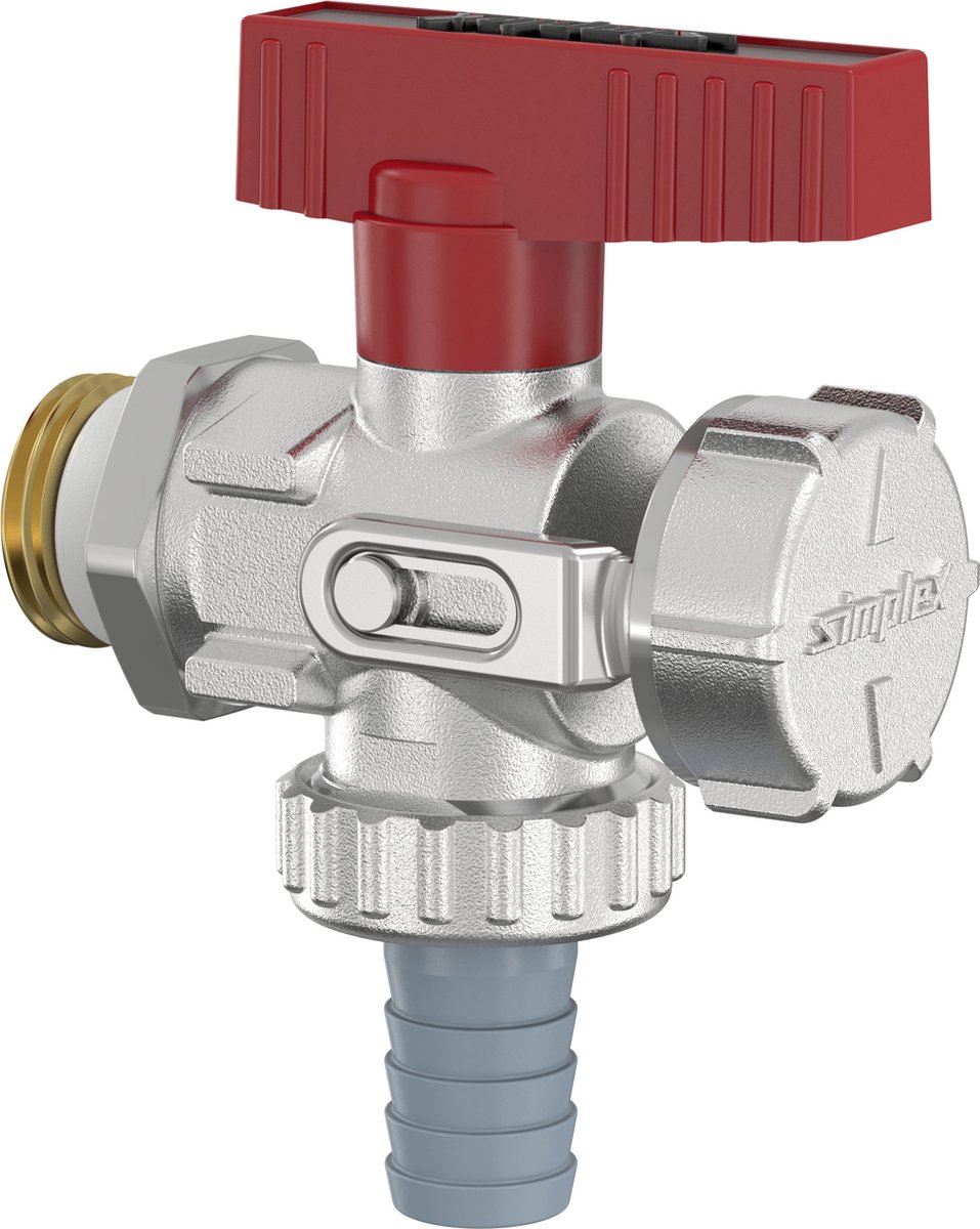 Simplex - Ventiel SX KFE B. an. G1/2" M PN16 + flexibele slang - F10671