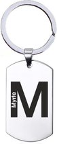 Nom cadeau - Myrte - Porte-clés en acier inoxydable