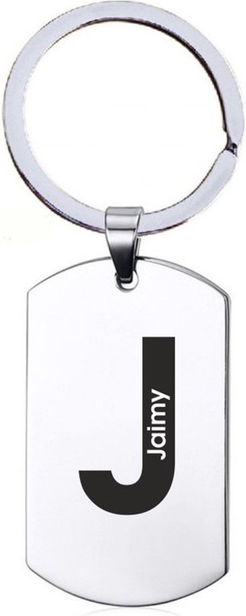 Naamkado - Jaimy - RVS Sleutelhanger