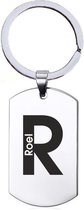 Nom cadeau - Roel - Porte-clés en acier inoxydable