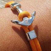 Anker Armband Oranje - 21 cm - Steun COPD Huis JAN