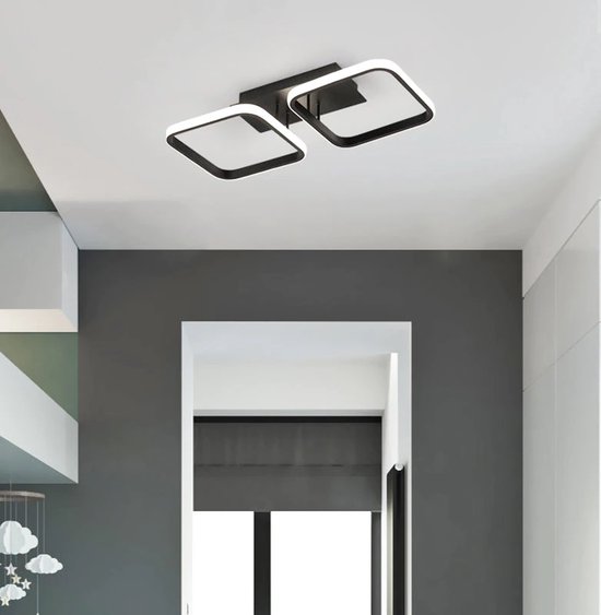 Moderne Moleculaire LED Plafondlamp 30 cm - Energiezuinige Plafonniere voor Slaapkamer en