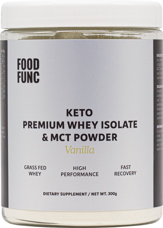 Foodfunc Keto Premium Whey Isolate & MCT Powder Vanilla 1 x 300