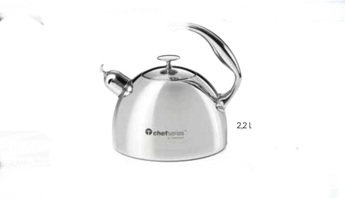 Tupperware chef series Waterketel/ fluitketel