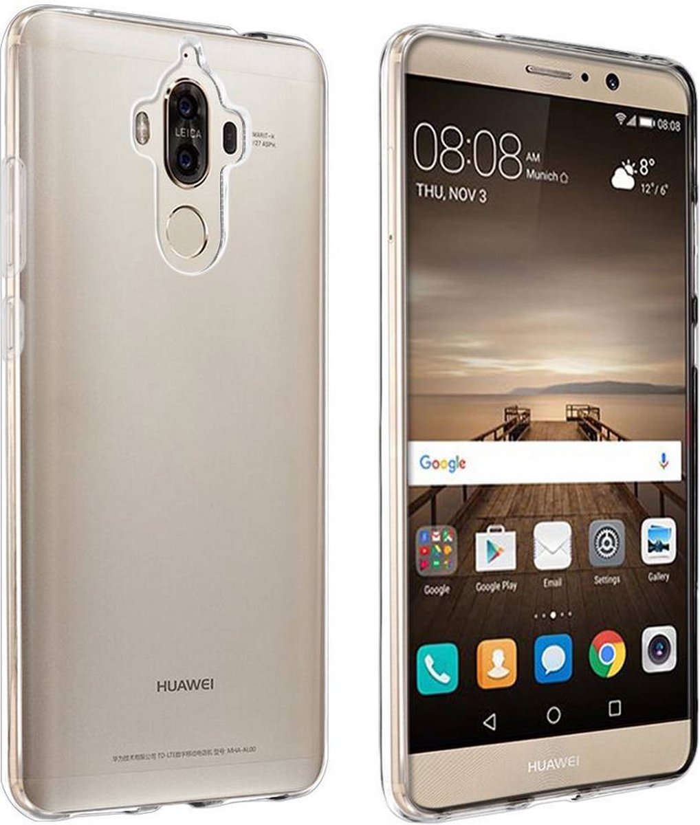 Shock Proof Case - Telefoonhoesje - Doorzichtig Hoesje voor Huawei Mate 9 - Transparant Wit