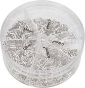 0 Connect Assortiment Ferrules 1900 pièces - Non isolé - 0,5 mm, 0,75 mm, 0 mm, 1,5 mm, 2,5 mm