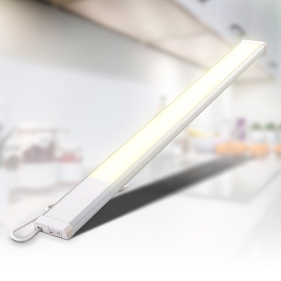 B.K.Licht LED onderbouw kastverlichting keukenlamp - L:57,5 cm - aluminium