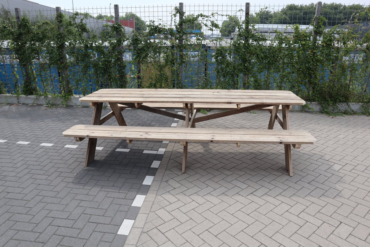 Picknick tafel XL van Gebruikt Steigerhout 300x200x78cm