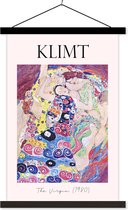 Porte-affiche avec affiche - Affiche scolaire - Art - Gustav Klimt - La Vierge (1980) - 40x60 cm - Lattes noires