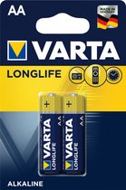 VARTA LONGLIFE - AA - Alkaline - 1.5V - 2 stuks
