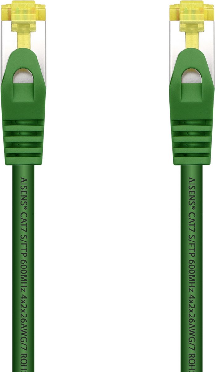 AISENS A146-0482 netwerkkabel Groen 1 m Cat7 S/FTP (S-STP)