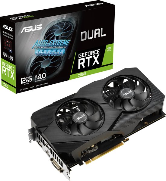 ASUS Dual -RTX2060-12G-EVO NVIDIA GeForce RTX 2060 12 GB GDDR6 | bol