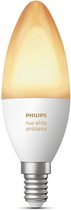 Philips Hue Kaarslamp Lichtbron E14 - White Ambiance - 6W - Bluetooth