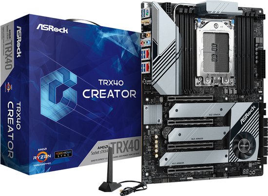 け*う様 ASRock TRX40 CREATOR Socket sTRX4 Asrock TRX40 Creator - AMD TRX40 Socket sTRX4 ATX - DDR4-SDRAM | bol