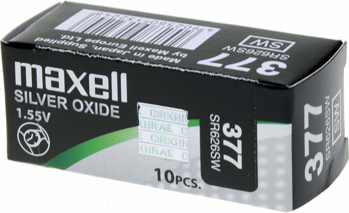 Maxell SR626SW huishoudelijke batterij Single-use battery SR66 Zilver-oxide (S)