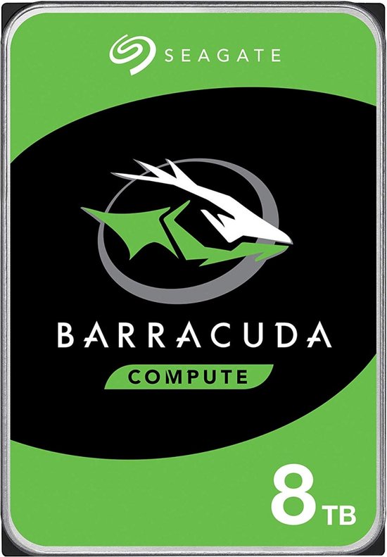 Seagate Barracuda ST8000DM004 - Vaste schijf - 8 TB - intern - 3.5 - SATA 6Gb/s -buffer: 256 MB