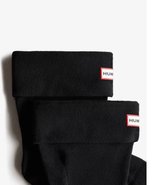 Hunter recycled fleece short boot sock BLACK Unisex Regenlaarzen - Maat XL