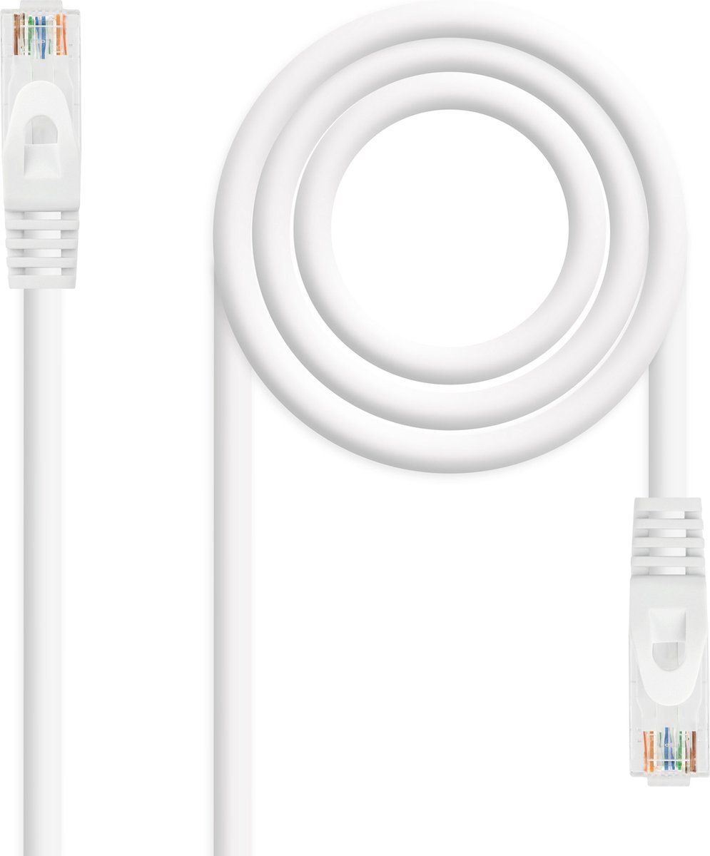 Nanocable 10.20.1800-L25-W netwerkkabel Wit 0,25 m Cat6a U/UTP (UTP)