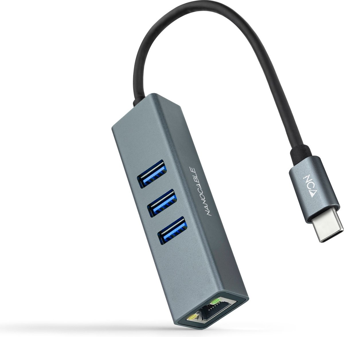 USB to Ethernet Adapter NANOCABLE 10.03.0408 Grey