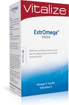 Vitalize Extromega Visolie 60 capsules - Goed voor hart, gezichtsvermogen en bloeddruk - Natuurlijke koudwater visolie (triglyceride-olie) gecombineerd met vitamine E