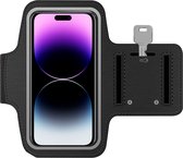 Arara Armband Geschikt voor iPhone 14 pro max sportarmband - hardloopband - Sportband hoesje - zwart