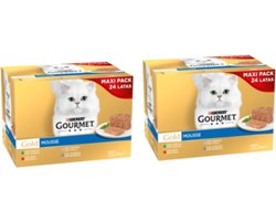 2x Gourmet Gold - Mousse Rund Multipack - Kattenvoer - 24x85g