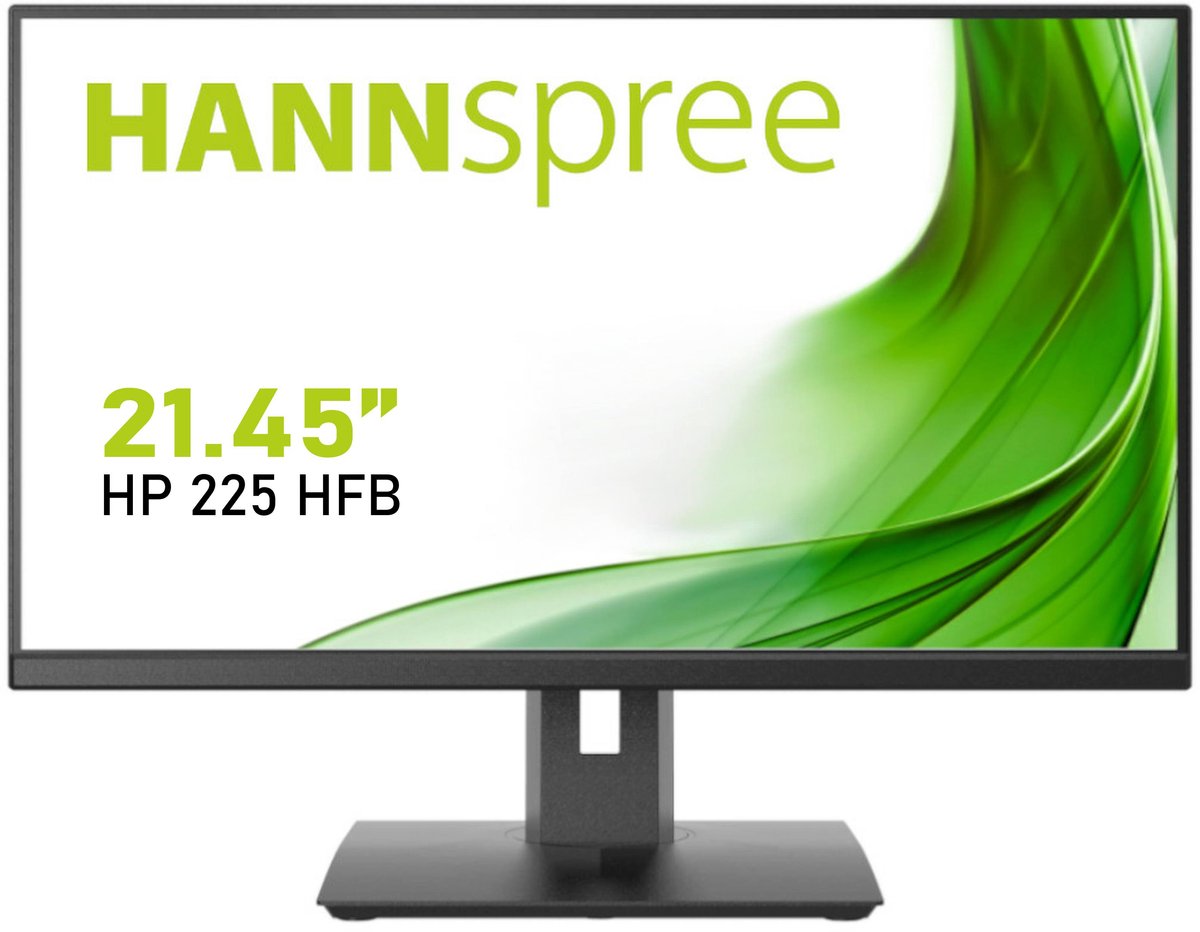 Hannspree HP225HFB LED-monitor Energielabel D (A - G) 54.5 cm (21.45 inch) 1920 x 1080 Pixel 16:9 5 ms VGA, HDMI, Audio-Line-in TN LED