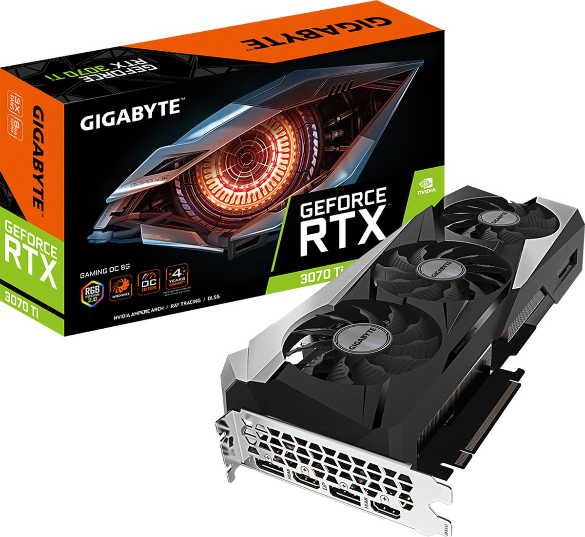 Gigabyte GeForce RTX 3070 Ti Gaming OC - Videokaart - 8 GB GDDR6 - PCIe 4.0 x16 - 2 x HDMI, 2 x DisplayPort