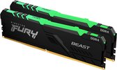 RAM Memory RGB Kingston Fury Beast KF432C16BBAK2/32 32 GB DDR4