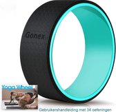 Yogawiel -  Yogawheel Gonex - Diameter: 33 cm | 12.5 cm breed - Sterk Hoogwaardig materiaal - Met dikke Themoplastische schuimlaag | Voor Ontspannings-, en stretchoefeningen | Rugrol | Superaanbieding