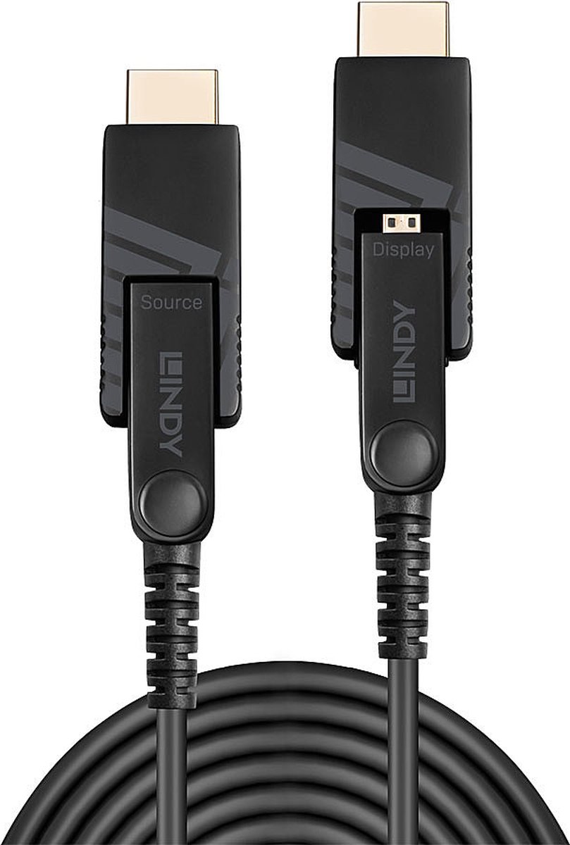 Lindy 38320 HDMI kabel 10 m HDMI Type D (Micro) Goud