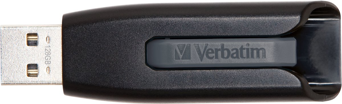 Verbatim V3 USB-stick 128 GB USB 3.2 Gen 1 (USB 3.0) Zwart 49189