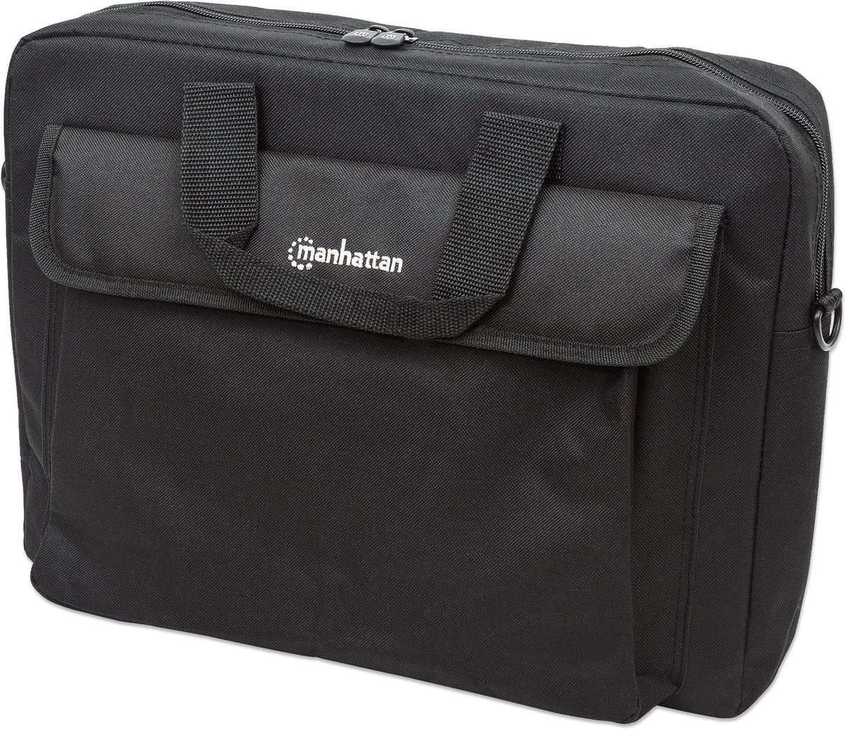 Manhattan London notebooktas 39,6 cm (15.6) Aktetas Zwart