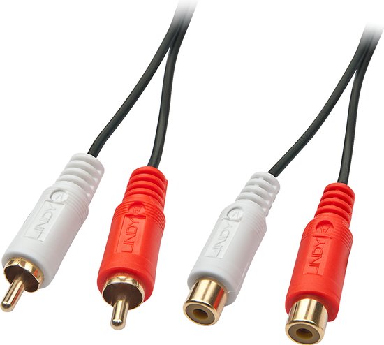 Cinch extension - 2x Cinch - plug/socket - 20 m