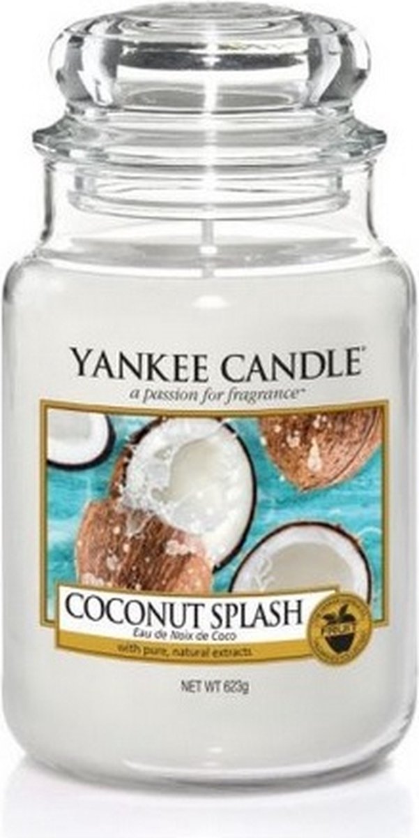 Yankee Candle Geurkaars Large Coconut Splash - 17 cm / ø 11 cm