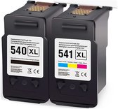 Huismerk 540XL 541XL inktcartridges compatibel met Canon PG-540XL CL-541XL Hoge Capaciteit /  2-pack Zwart en Kleur