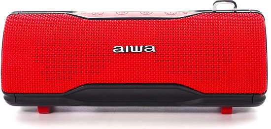 Draadloze Bluetooth speaker AIWA BST-500RD 12W waterbestendig IPX6 AUX 3,5mm accu 8 uur microfoon