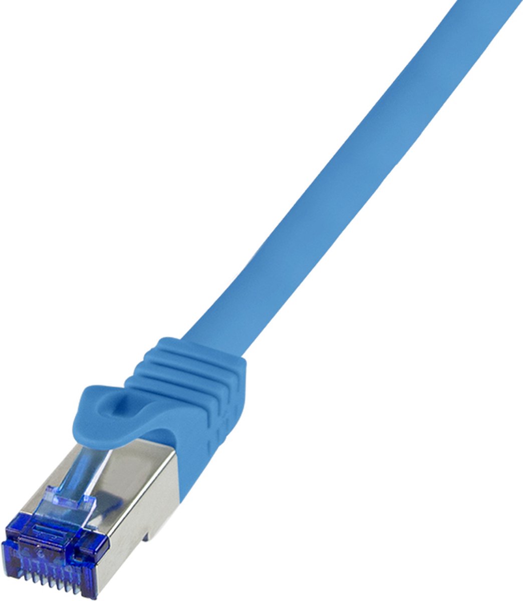 LogiLink C6A016S netwerkkabel Blauw 0,25 m Cat6a S/FTP (S-STP)