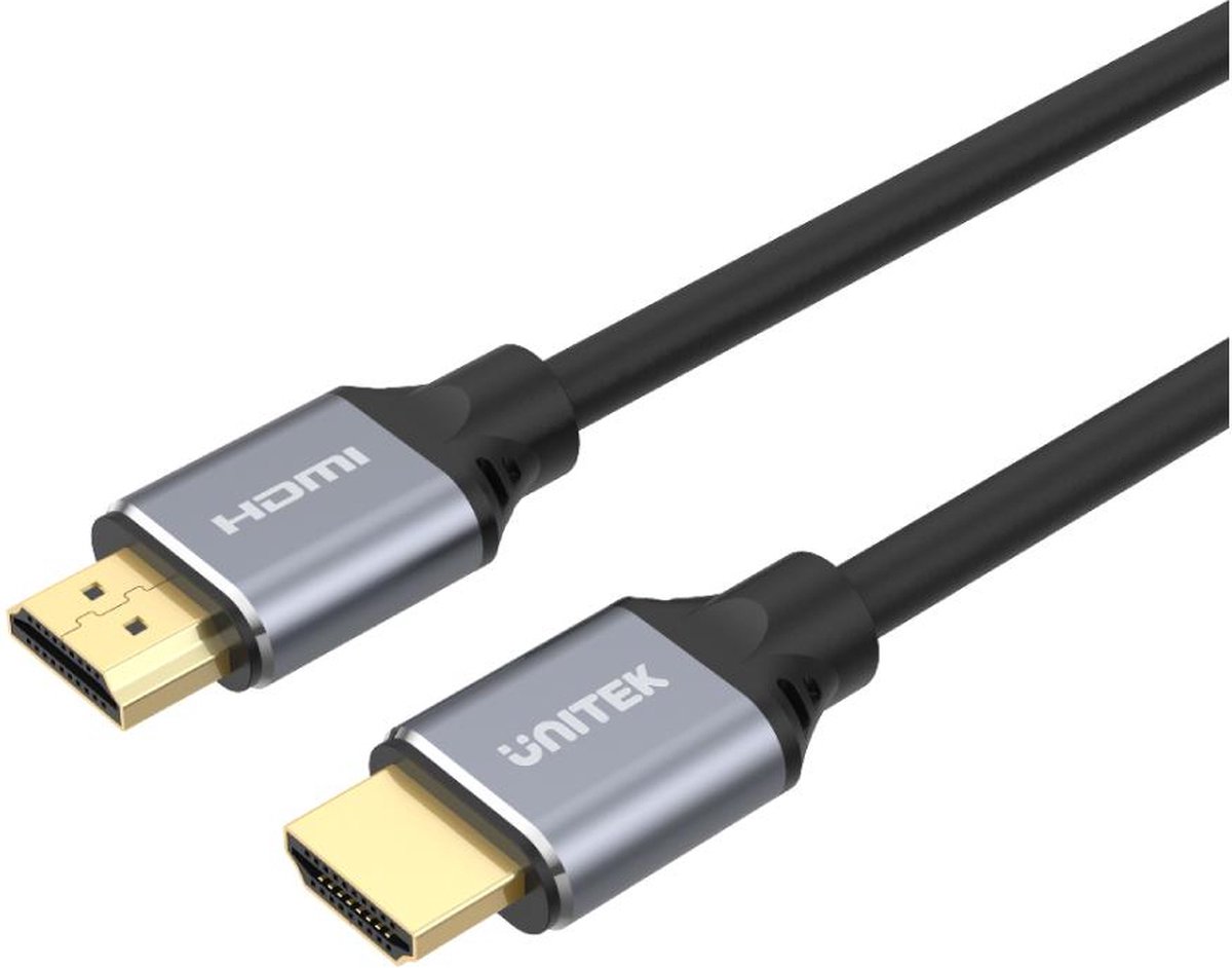 UNITEK C139W HDMI kabel 3 m HDMI Type A (Standaard) Zwart, Grijs