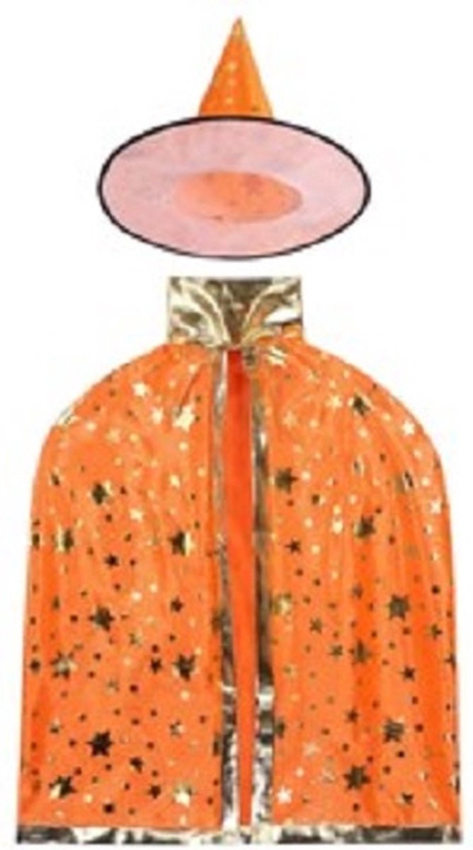 Halloween kostuum - Tovenaar Cape + Hoed - Heks - Verkleedkleding