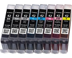 Canon CLI-42 - Inktcartridge / Zwart / Cyaan / Magenta / Foto Magenta / Foto Cyaan / Grijs / Licht Grijs