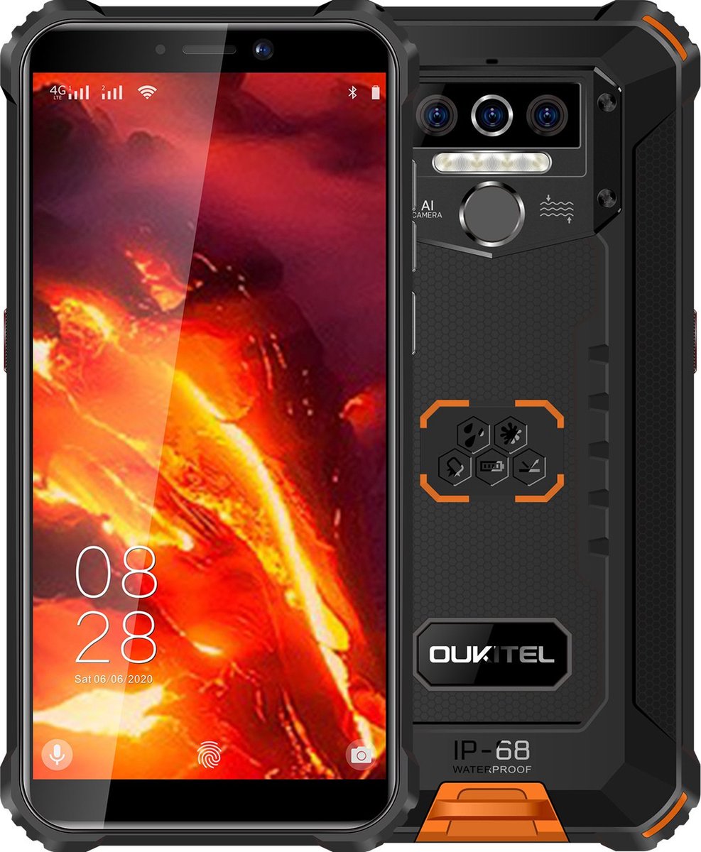 Oukitel WP5 Pro 14 cm (5.5") 4 GB 64 GB Dual SIM 4G USB Type-C Zwart Android 10.0 8000 mAh
