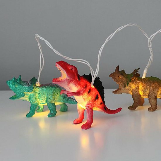 Dinosaurus 10 Led Lampjes - Lichtsnoer Slinger 170 cm