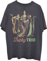 Disney - Tricky Trio Unisex T-shirt - S - Zwart