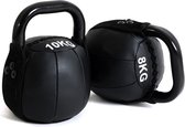 Bol.com Taurus Soft Kettlebell 12 kg – Zwart – Zachte kettlebell – Indoor kettlebell – Kettlebell voor binnen aanbieding